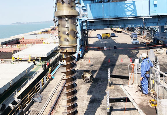 화력발전설비 현장 사진